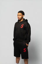 Black & Red Short Set
