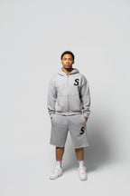 Grey & Black Short Set