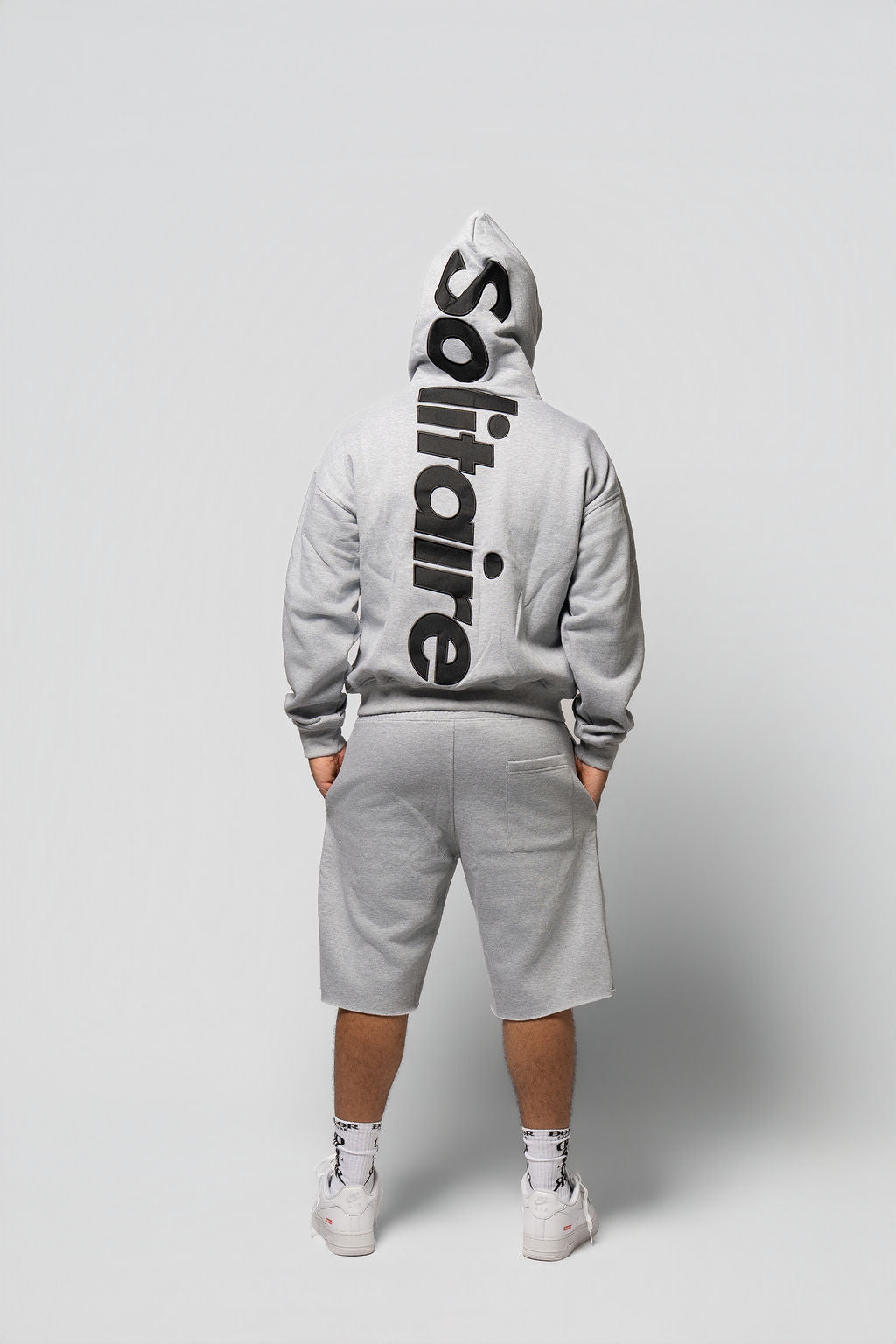 Grey & Black Short Set