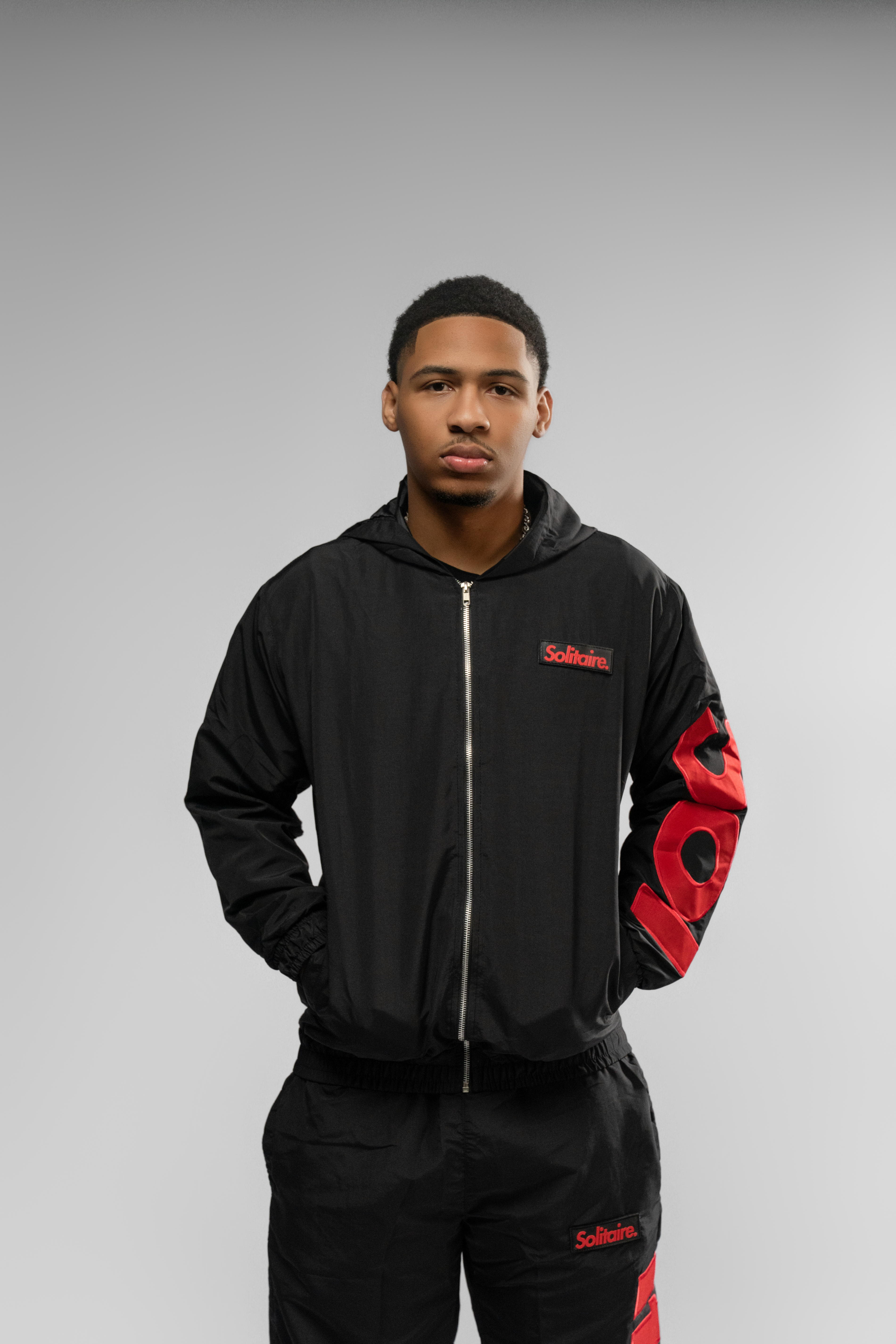 Black & Red Nylon Set