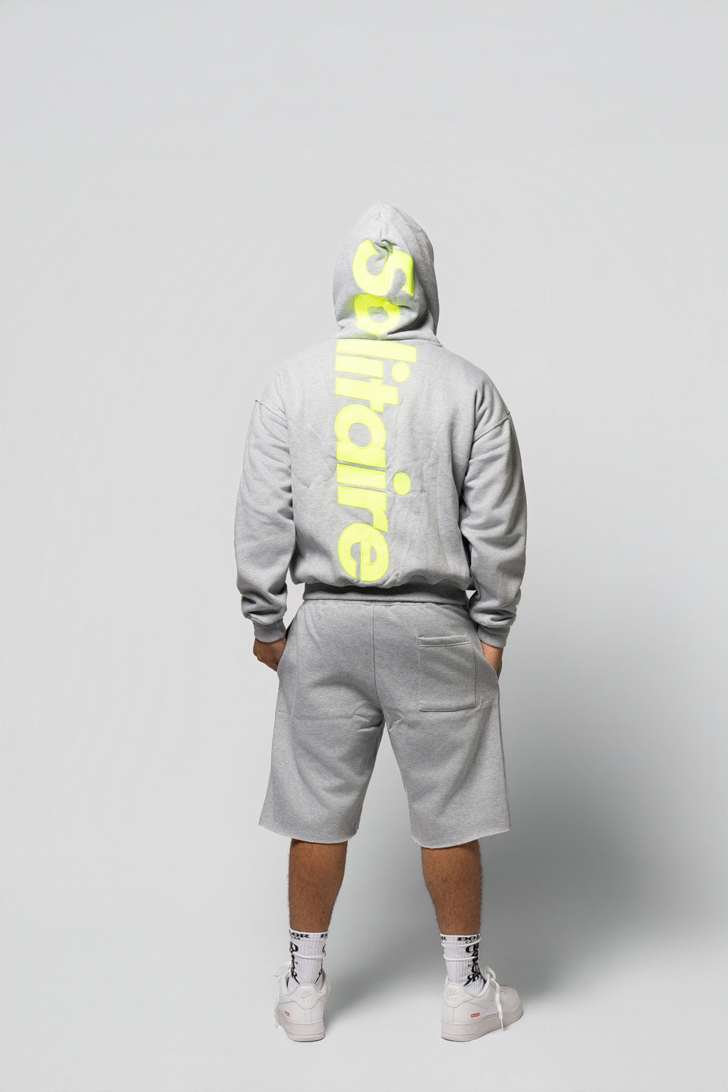 GREY & NEON SHORT SET