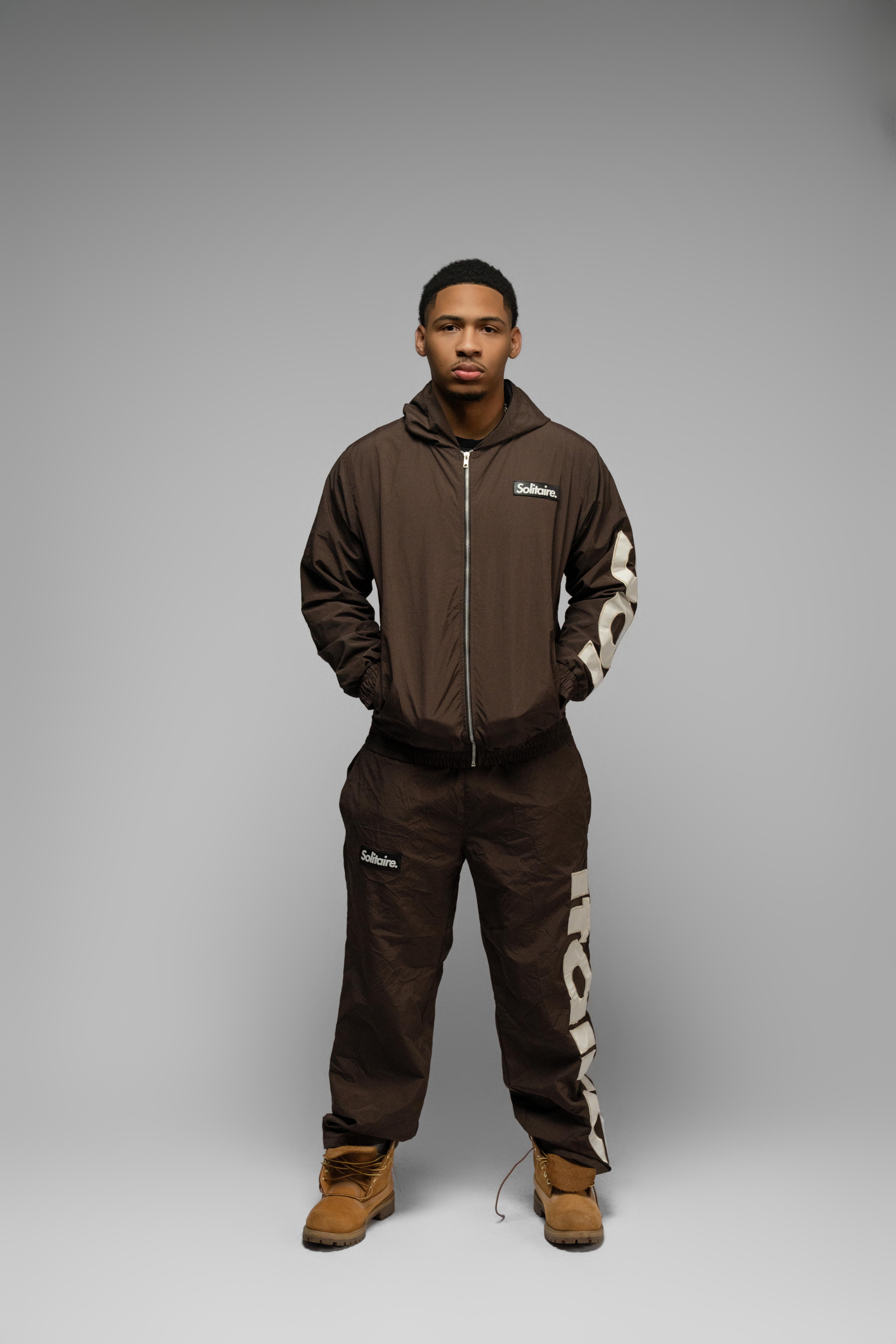 Brown & Cream Nylon Set