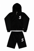 BLACK & WHITE SHORT SET