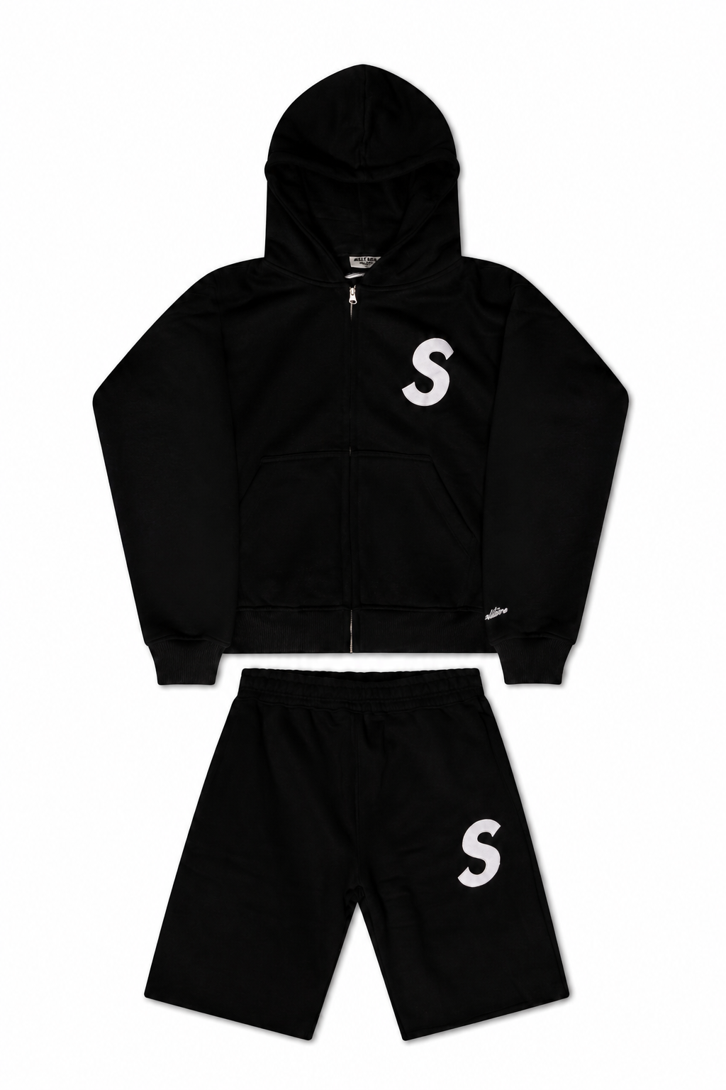 BLACK & WHITE SHORT SET