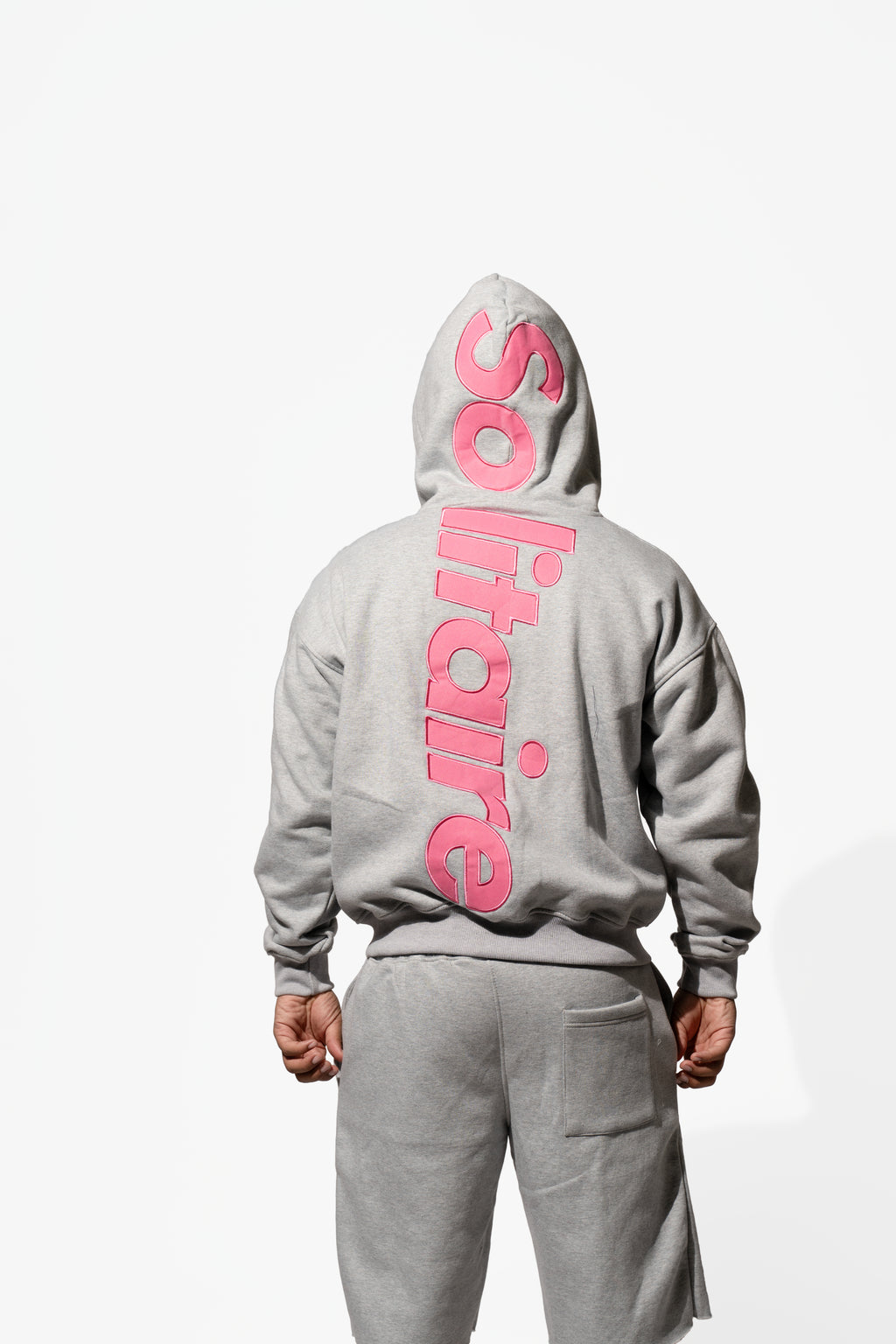 GREY & PINK SHORT SET