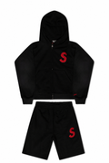 Black & Red Short Set