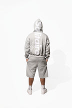 GREY & WHITE SHORT SET