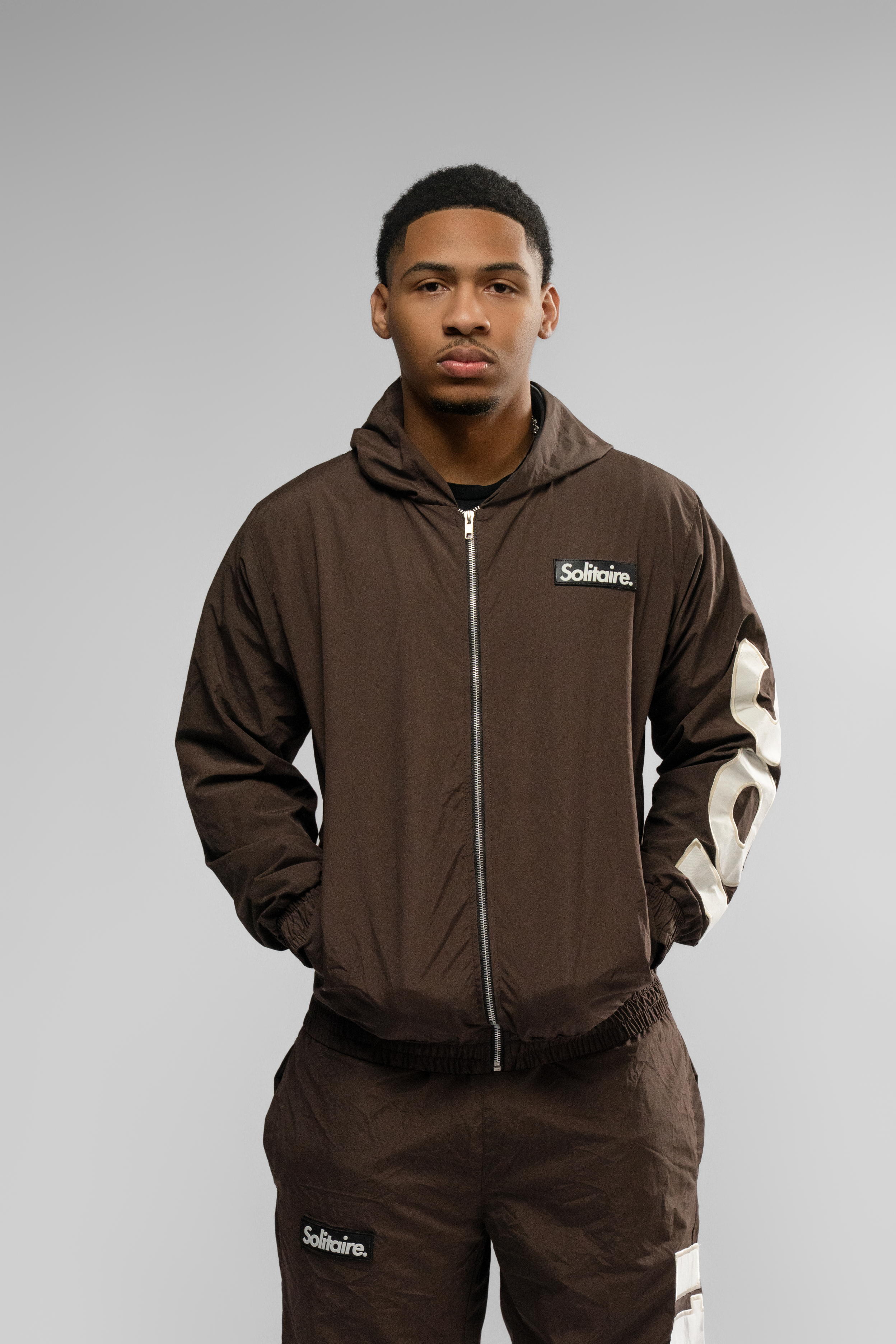 Brown & Cream Nylon Set